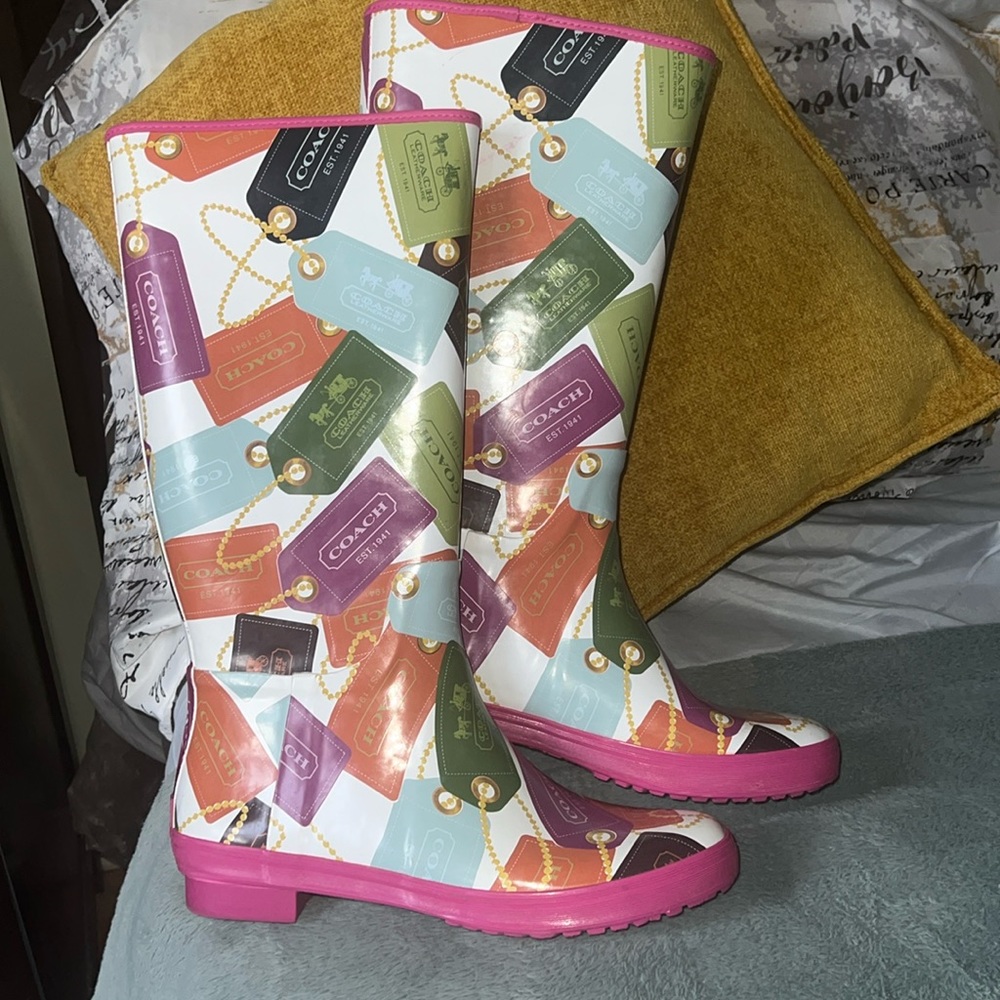 Coach rain boots